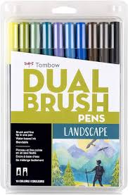 TOMBOW DUAL BRUSH LANDSCAPE SET OF 10