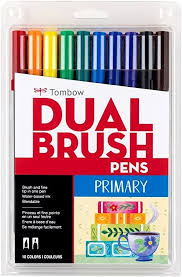 TOMBOW DUAL BRUSH PRIMARY SET OF 10