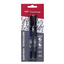 TOMBOW FUDENOSUKE CALLIGRAPHY BRUSH PEN SET OF 2