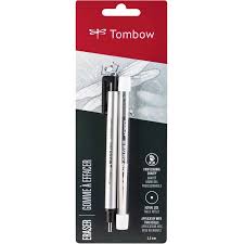 TOMBOW MONO ZERO ROUND ERASER +REFILL SET OF 2