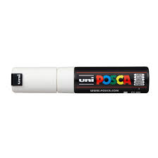 UNI  POSCA MARKER PC 8K WHITE ( JAPAN IMPORT )