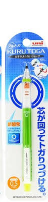 UNI  KURUTOGA 450 MECHANICAL PENCIL 0.5 GREEN BLISTER