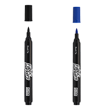 Valentine Marvy Uchida 530 Fabric Marker Blue & Black