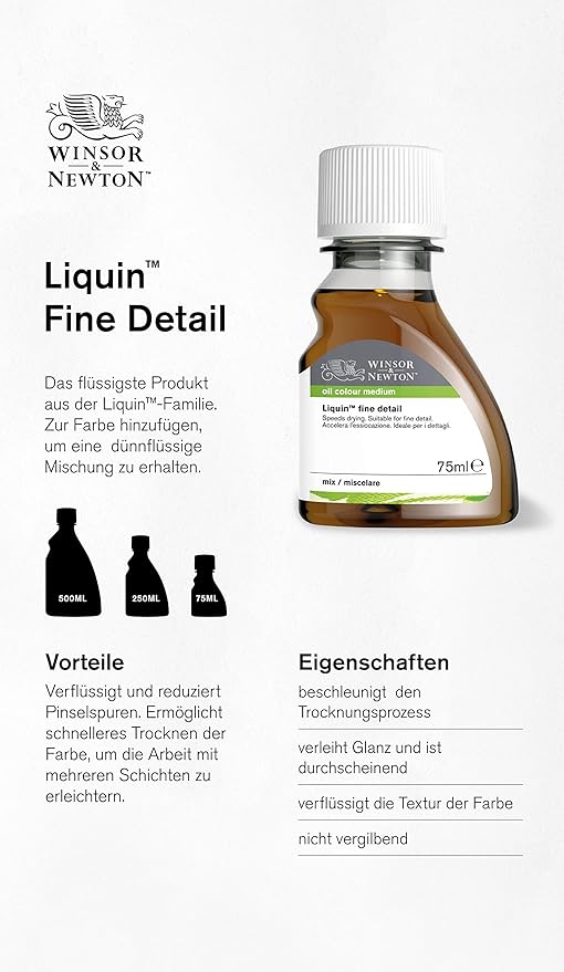 WINSOR NEWTON LIQUIN FINE DEAIL MEDIUM BOTTLE  500ml