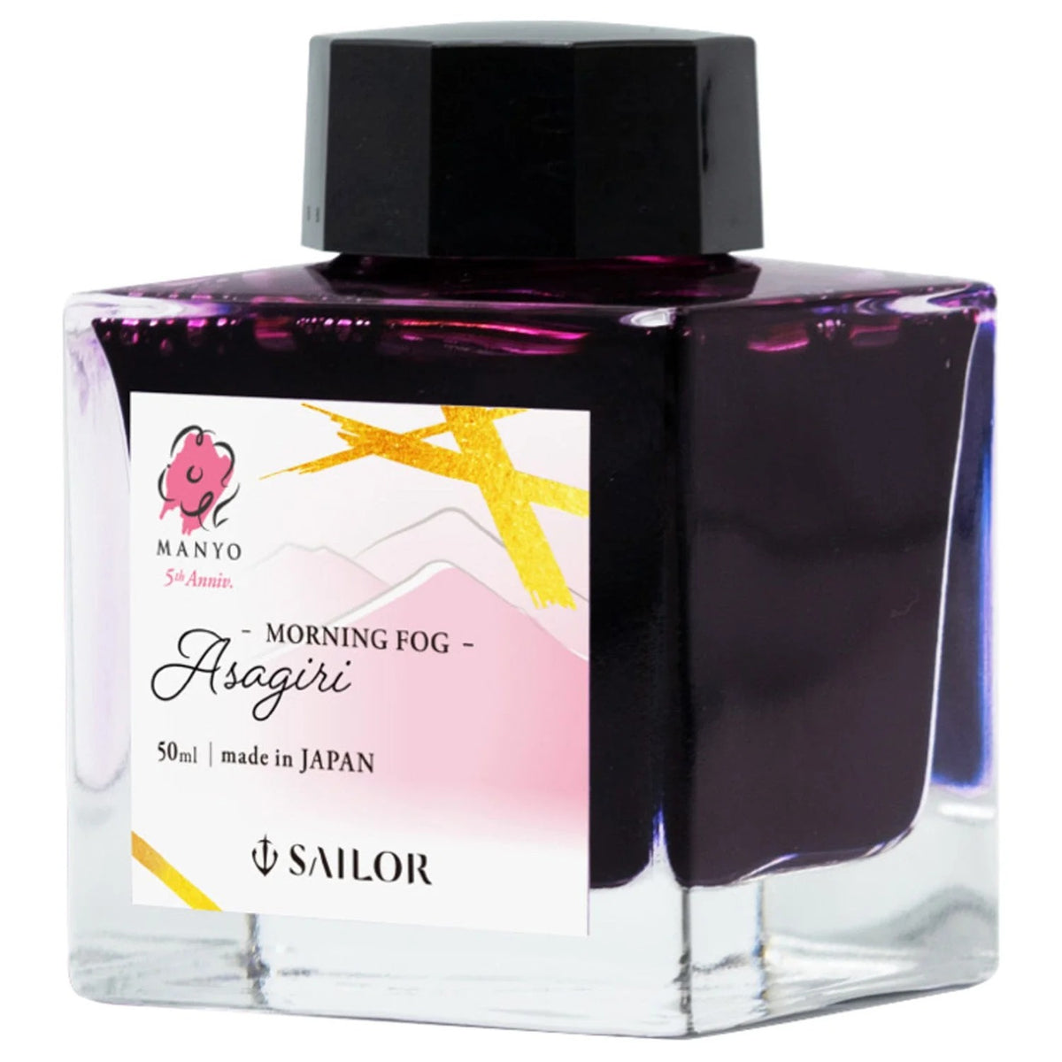 Sailor Manyo 5th Anniversary Ink Bottle (Asagiri - 50 ML) 13-2009-304