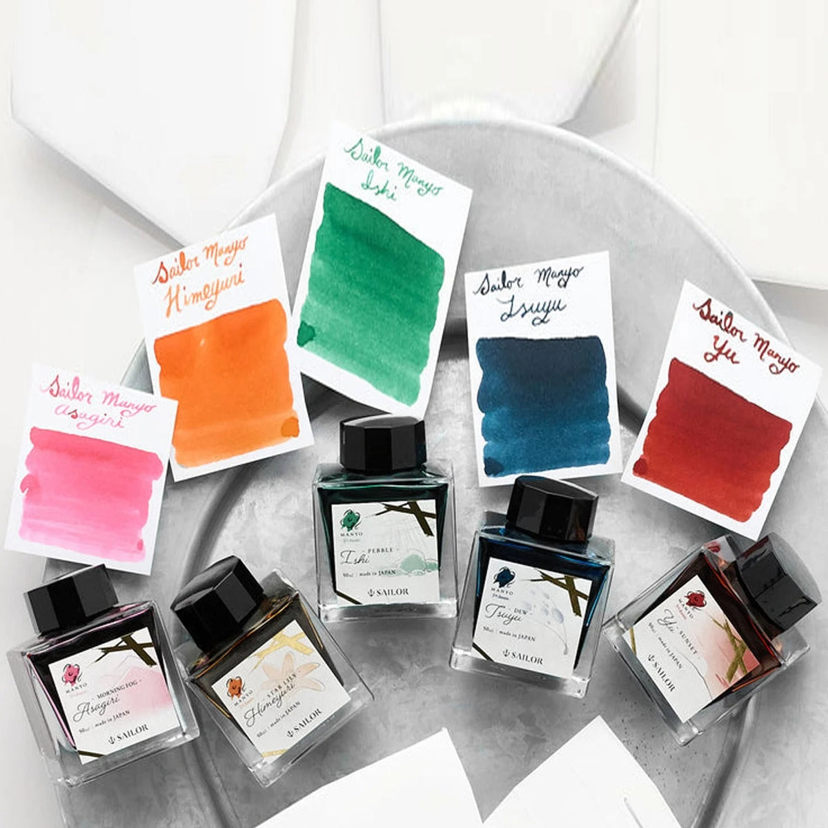 Sailor Manyo 5th Anniversary Ink Bottle (Asagiri - 50 ML) 13-2009-304