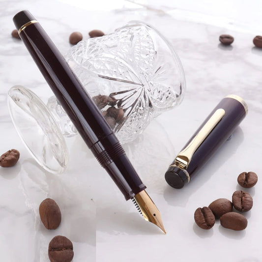 Sailor Lecoule Pale Brown GT Fountain Pen - MF