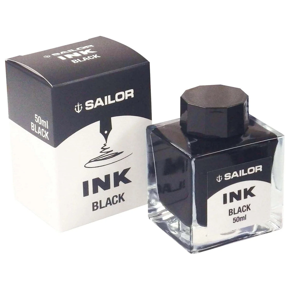 Sailor Dye Ink Bottle (Black - 50 ML) 13-1007-220