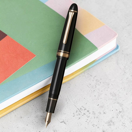 Sailor 1911L Casual Basis Muted Black GT Fountain Pen F
