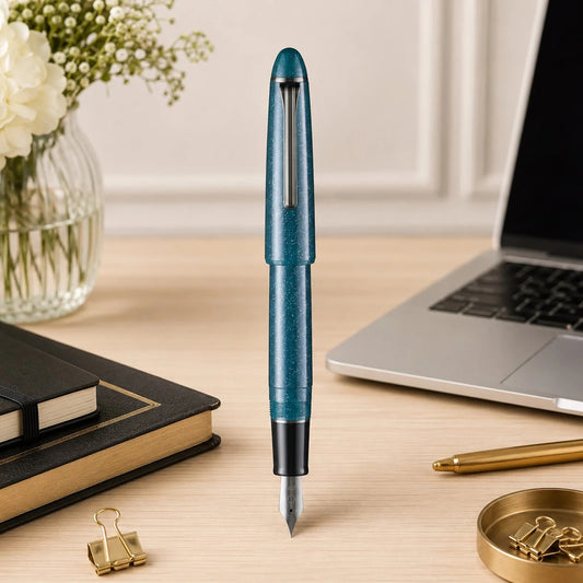 Sailor 1911L Casual Galaxy Meteorite Moss PVD Fountain Pen (Limited Edition) M