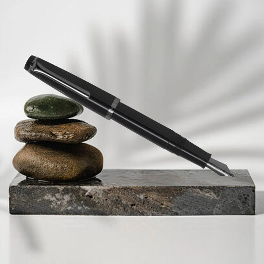 Sailor Lecoule All Black RT Fountain Pen - MF