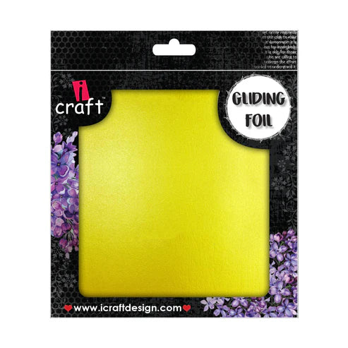 iCraft Gliding Foil - Golden Green - 3x3 inches - 25 sheets