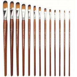 Artpark Long handel Filbert Artist Brush Set of 13 Pcs