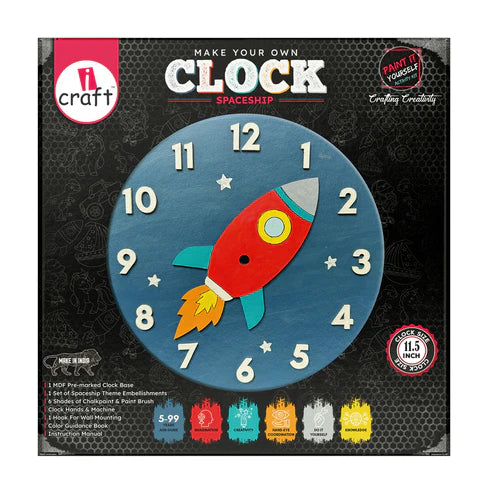 icraft DIY Clock Kit-Spaceship