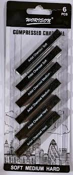 Artpark Worison Compressed Charcoal Stick 6 Pcs