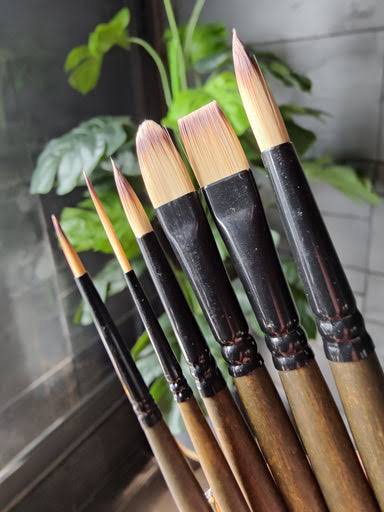 AP ARTIST 6PCS BRUSH SET F C/W HDL