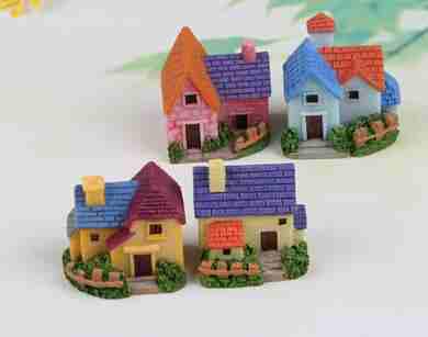 Artpark Miniature Colorful Modern House Assoretd APM68