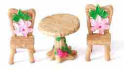 Artpark Miniature Table Chair Set Light Brown APM71