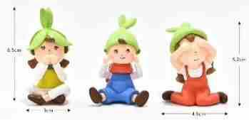 Artpark Miniature Playful Children Set Of 3 APM10