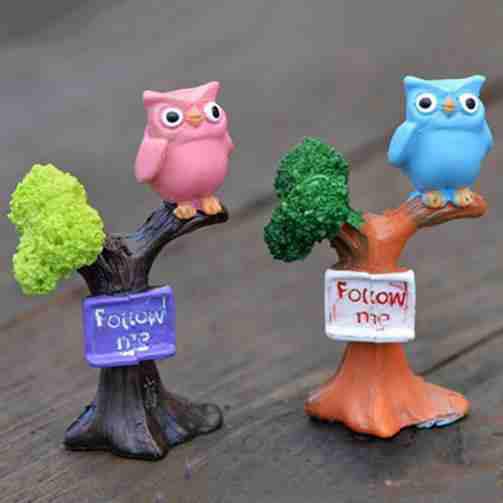 Artpark Miniature Owl On Tree APM33