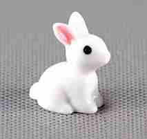 Artpark Miniature White Bunny APM52