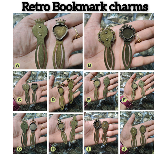 Artpark 2 Pcs Retro Bookmark Antique Metal