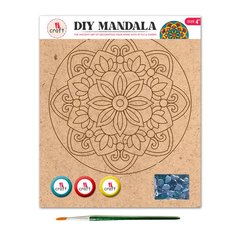 icraft DIY Mandala Art Kit-4"-SMA 02