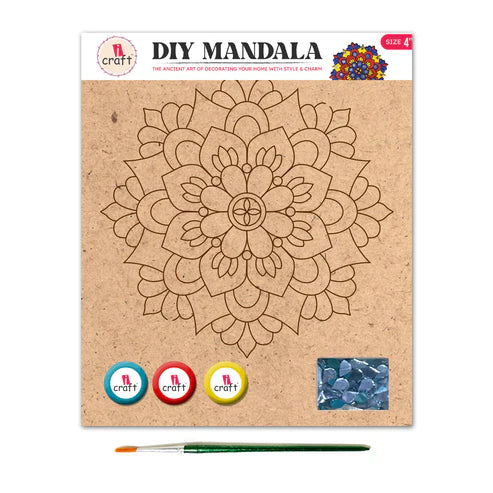 icraft DIY Mandala Art Kit-4"-SMA 10