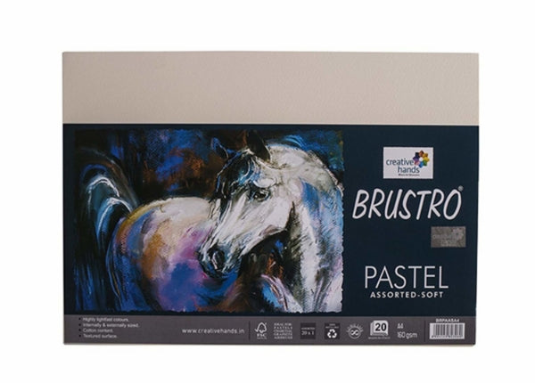 BRUSTRO PASTEL PAPER ASSORTED SOFT 160GSM A4