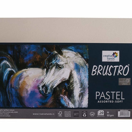 BRUSTRO PASTEL PAPER ASSORTED SOFT 160GSM A4