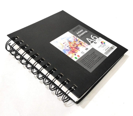 BRUSTRO SKETCH BOOK WIRO PORTRAIT 160GSM A6