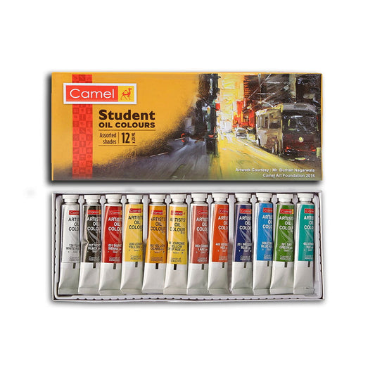 Camel Students oil colour assorted 12 shades