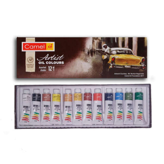 Camel Artist oil colour assorted 12 shades