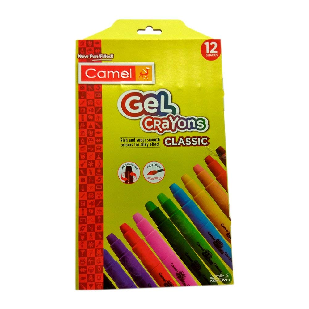 Camel gel crayons 12 shades