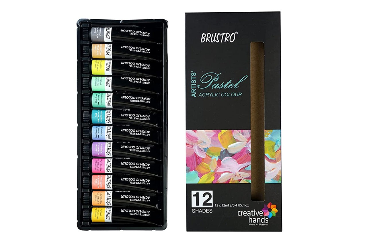 Brustro Pastel Acrylic Color Set of 12