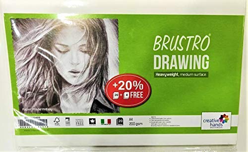 BRUSTRO DRAWING PAPER 200GSM A4