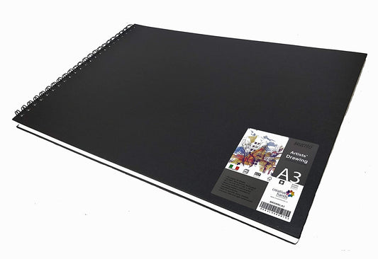 BRUSTRO SKETCH BOOK WIRO LANDSCAPE 160GSM A3