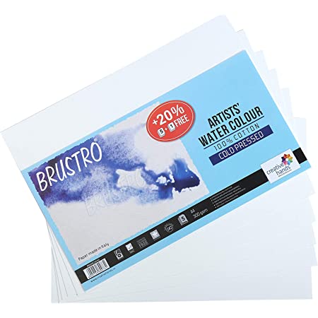 BRUSTRO WC PAPER 300GSM 100%COTTON CP A3 CP