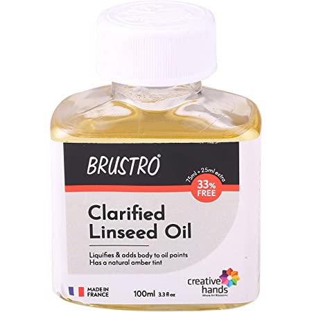 BRUSTRO CLARIFIED LINSEED OIL 100ML