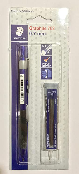 STAEDTLER MECHANICAL PENCIL WITH LEAD BLISTER PACK 0.7MM-762 07 BKL