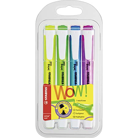 STABILO SWING COOL HIGHLIGHTER WOW SET OF 4