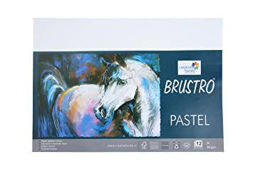 BRUSTRO PASTEL PAPER WHITE 160GSM A4