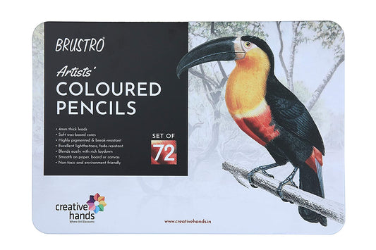 BRUSTRO COLOURED PENCILS SET OF 72