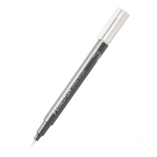 STAEDTLER METALIC BRUSH PEN WHITE-8321 00