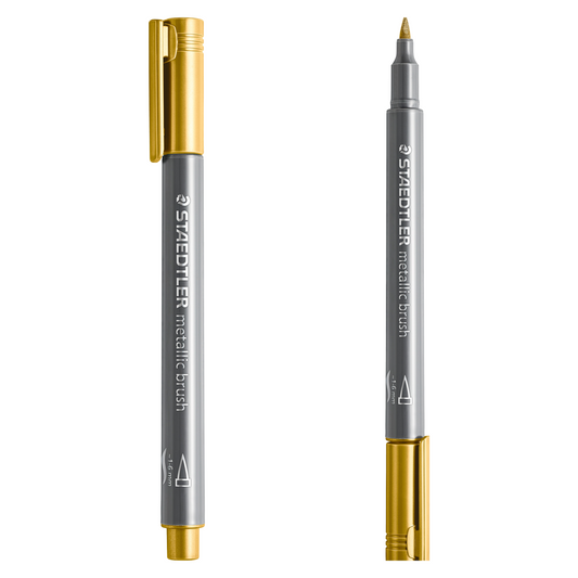 STAEDTLER METALIC BRUSH PEN GOLD-8321 11