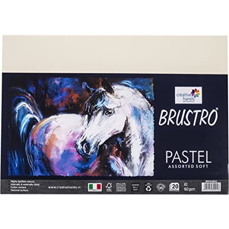 BRUSTRO PASTEL PAPER ASSORTED SOFT 160GSM A3
