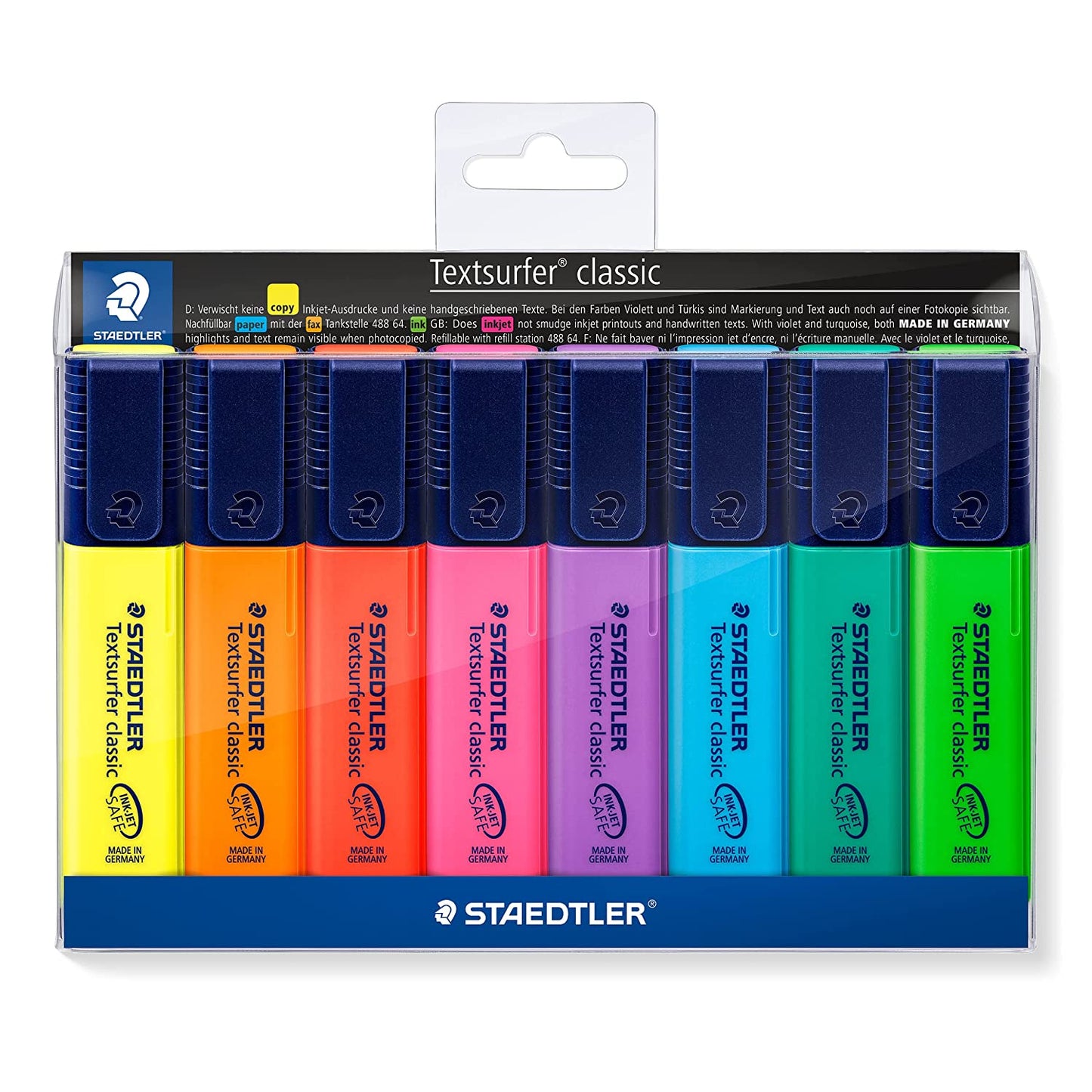 STAEDTLER TEXTSURFER CLASSIC HIGHLIGHTER SET OF 8-364 WP8