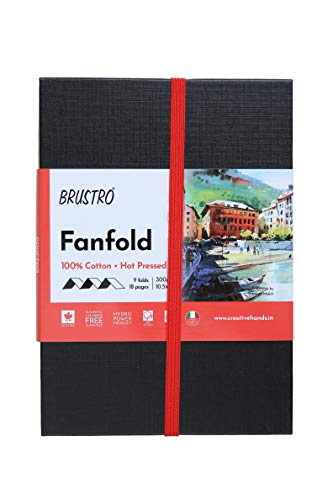 BRUSTRO FANFOLD WC 300GSM HP 10.5X15CM