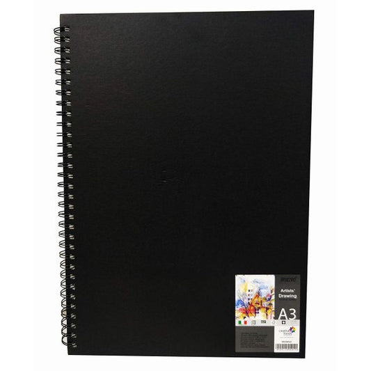 BRUSTRO SKETCH BOOK WIRO PORTRAIT 160GSM A3