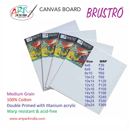 BRUSTRO CANVAS BOARD 10X12